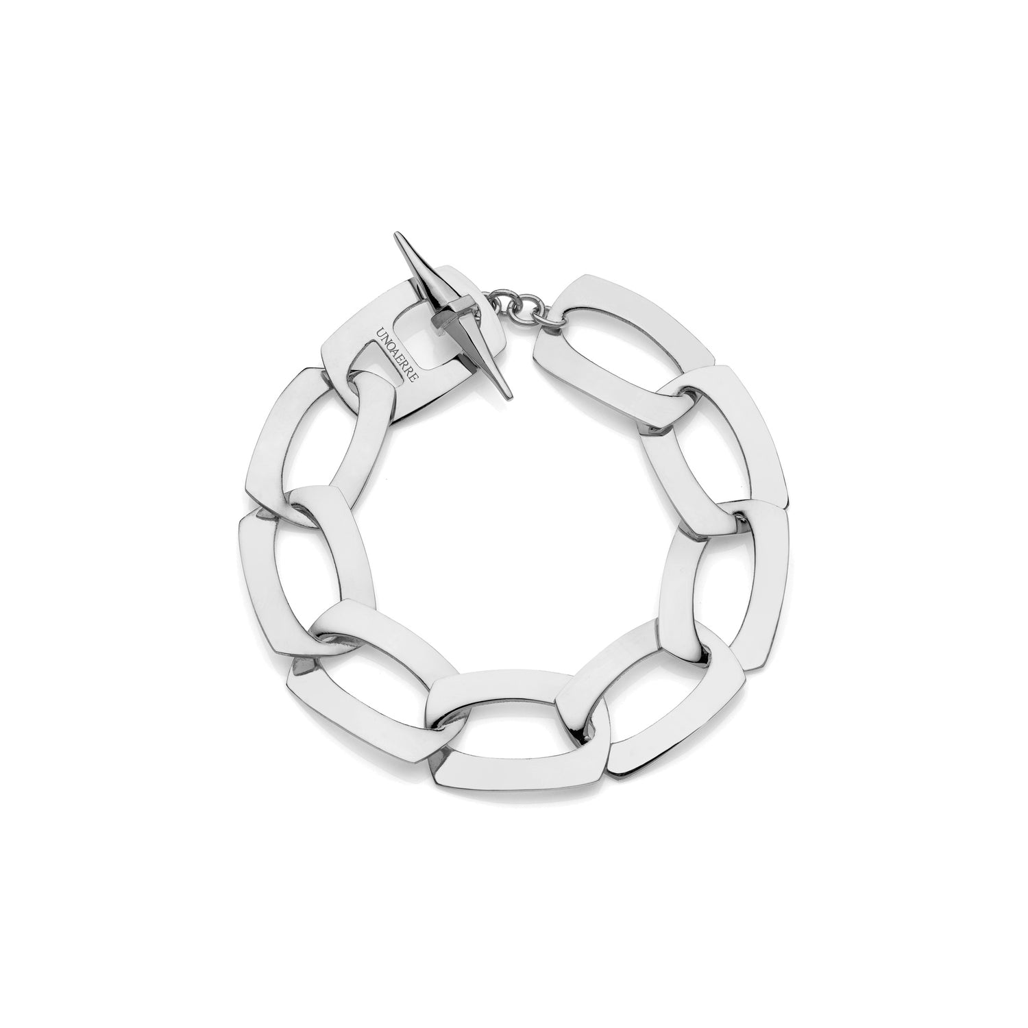 Bracciale in Ottone con Catena Quadra Piatta e T-bar Unoaerre