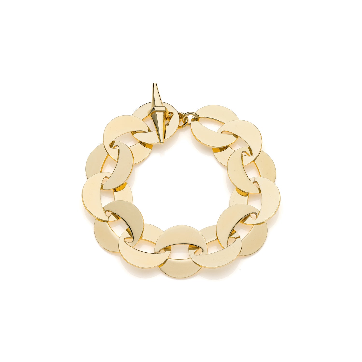 Bracciale L'eleganza di Questo Bracciale in Catena a Maglie Tonde Piatte e Chiusura Unoaerre