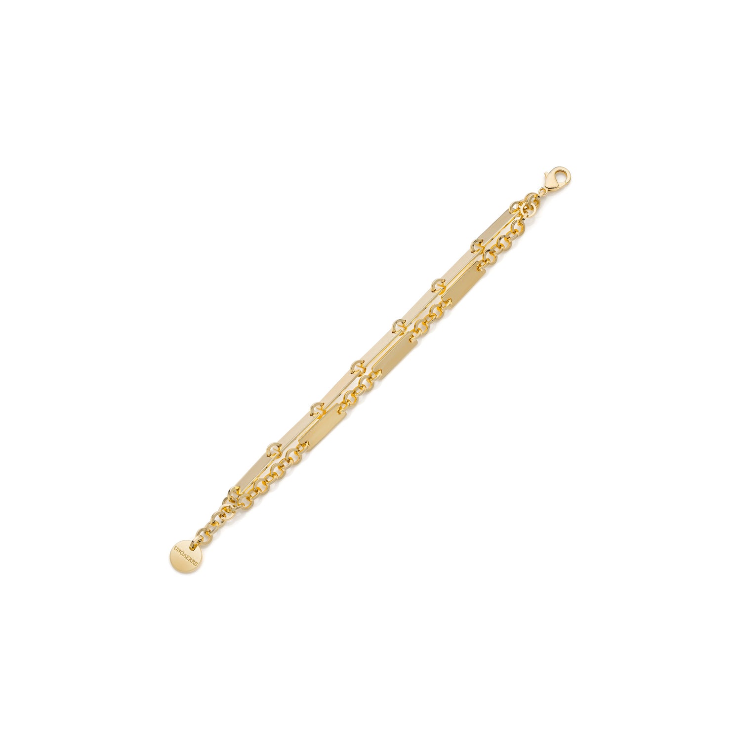 Bracciale Fai Brillare il Tuo Look con Questo Bracciale a Due File Unoaerre