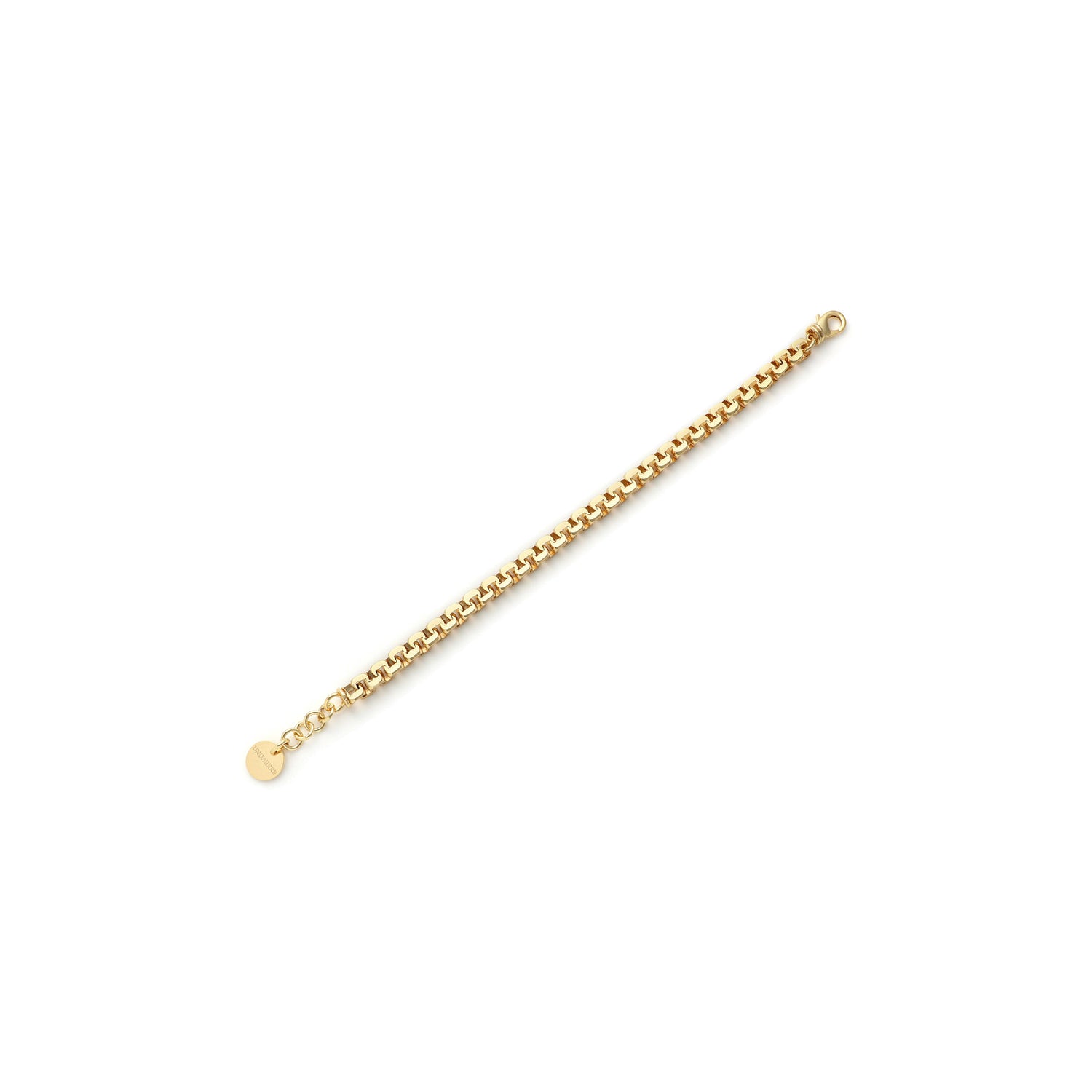 Bracciale in Catena Forzatina Maglia Quadrata in Ottone Unoaerre