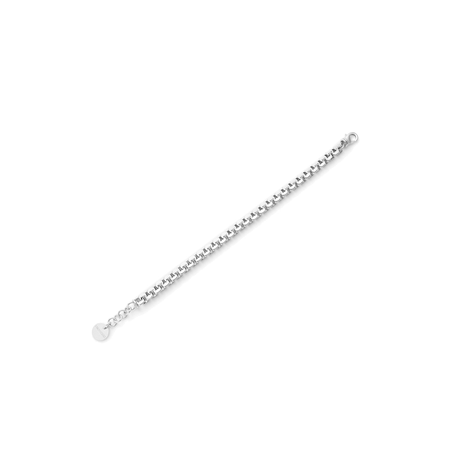 Bracciale in Catena Forzatina Maglia Quadrata in Ottone Unoaerre