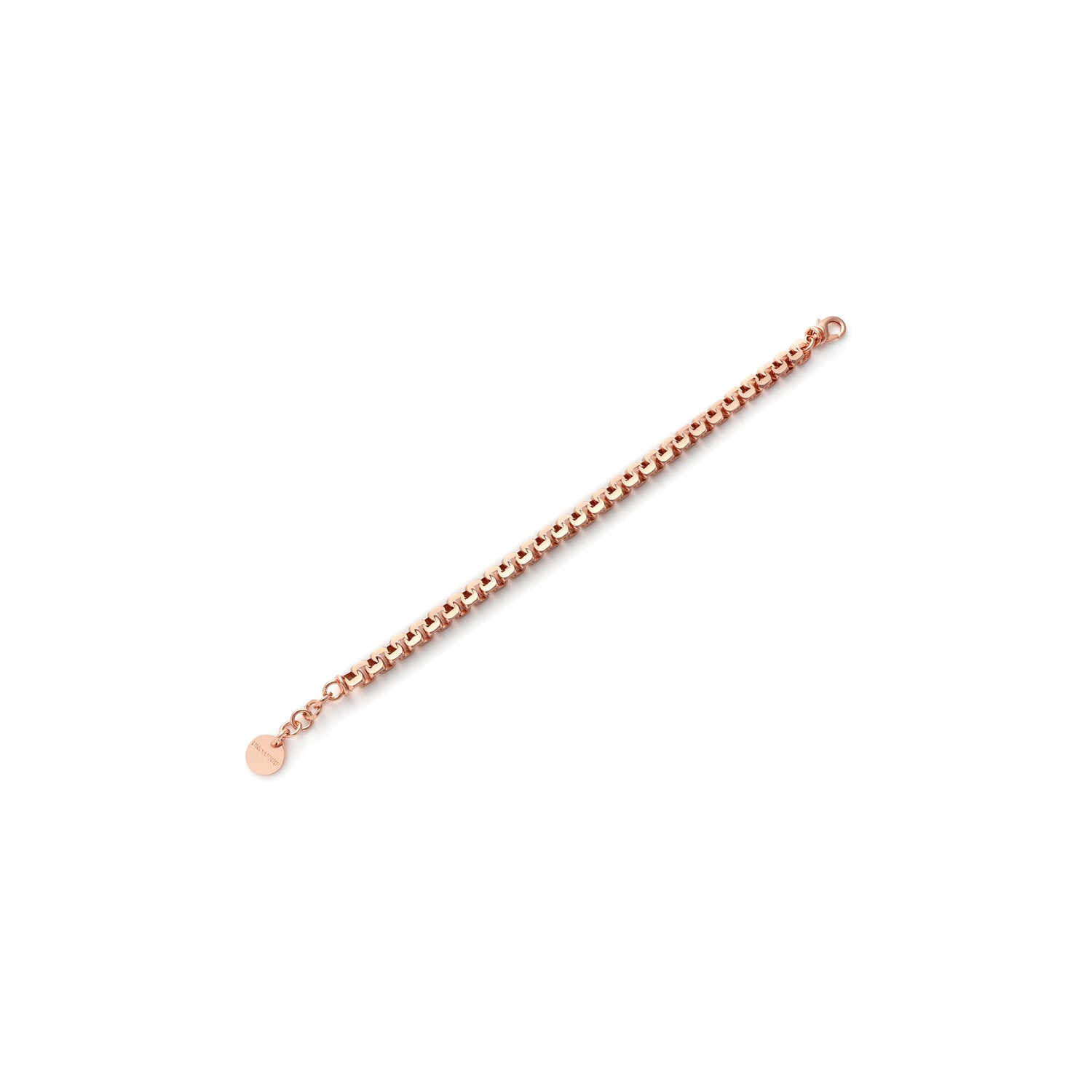 Bracciale in Catena Forzatina Maglia Quadrata in Ottone Unoaerre