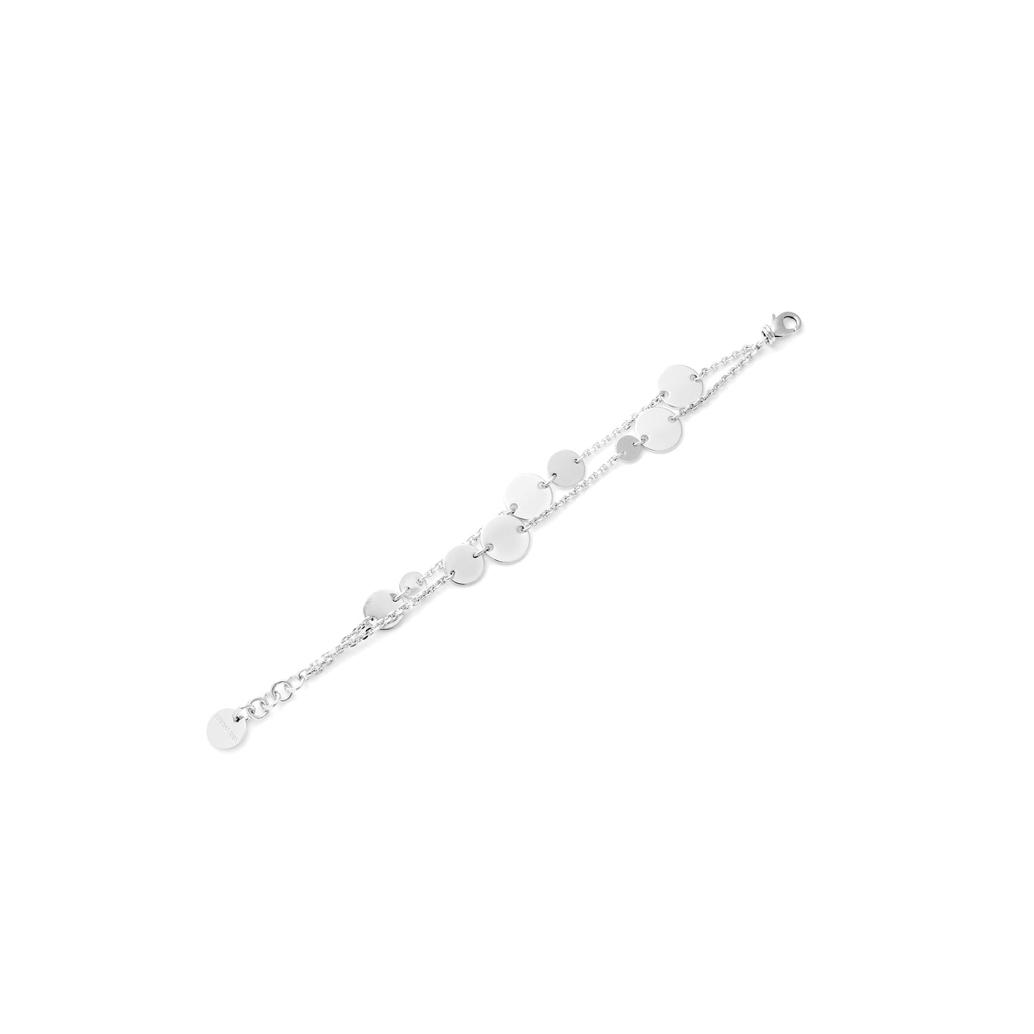 Bracciale Doppio Filo con Medagliette Tonde Unoaerre