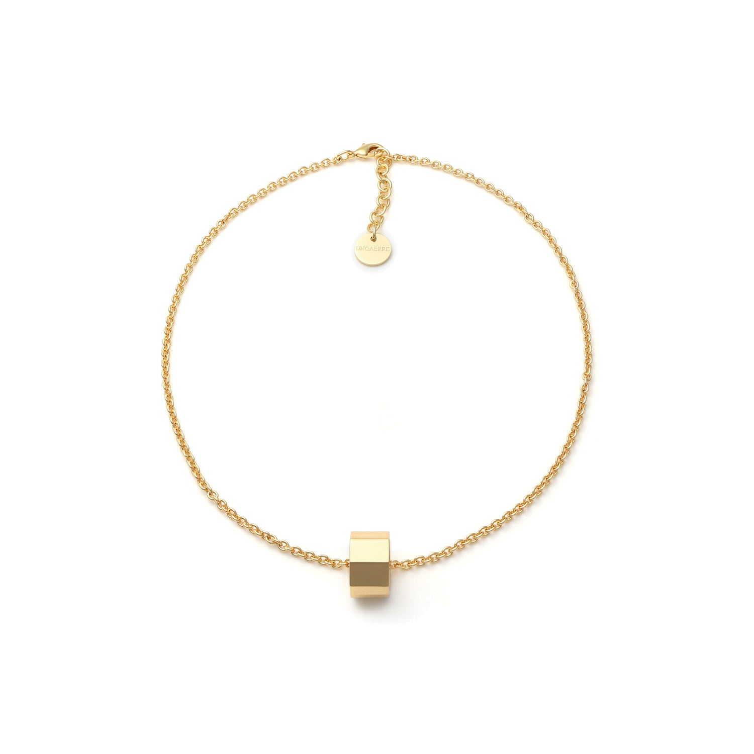 Collana in Catena Forzatina con Ciondolo Ad Anello Unoaerre