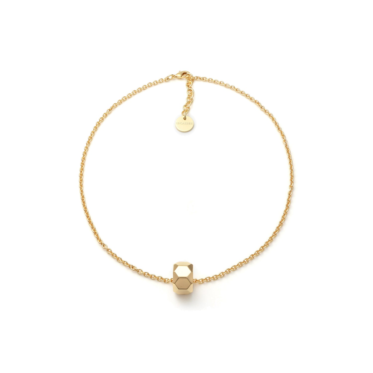 Collana in Catena Forzatina con Ciondolo Ad Anello Unoaerre