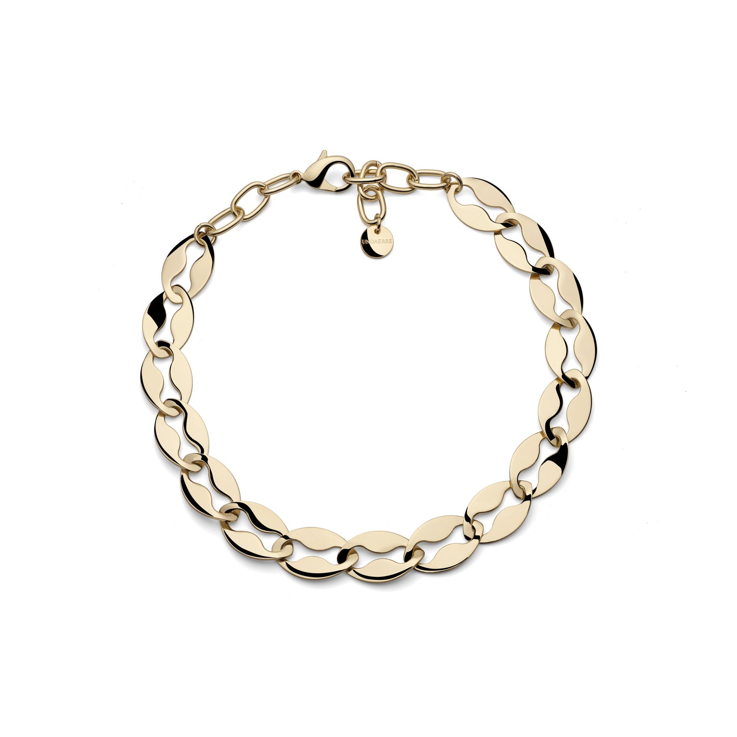 Collana in Maglia Marina Piatta in Finitura Lucida Unoaerre