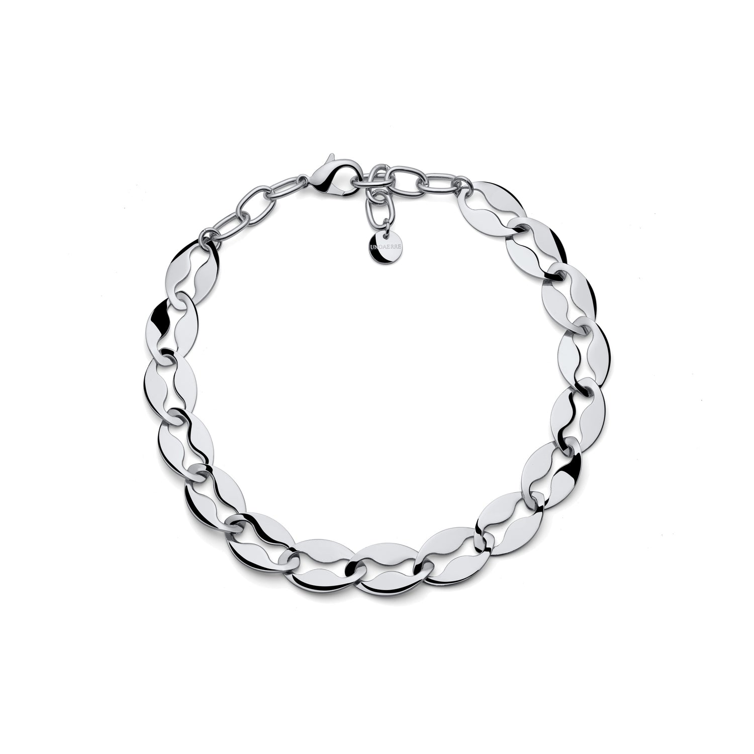 Collana in Maglia Marina Piatta in Finitura Lucida Unoaerre