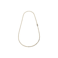 Collana Lunga in Catena Traversino con Bagno in Oro e Chiusura Unoaerre