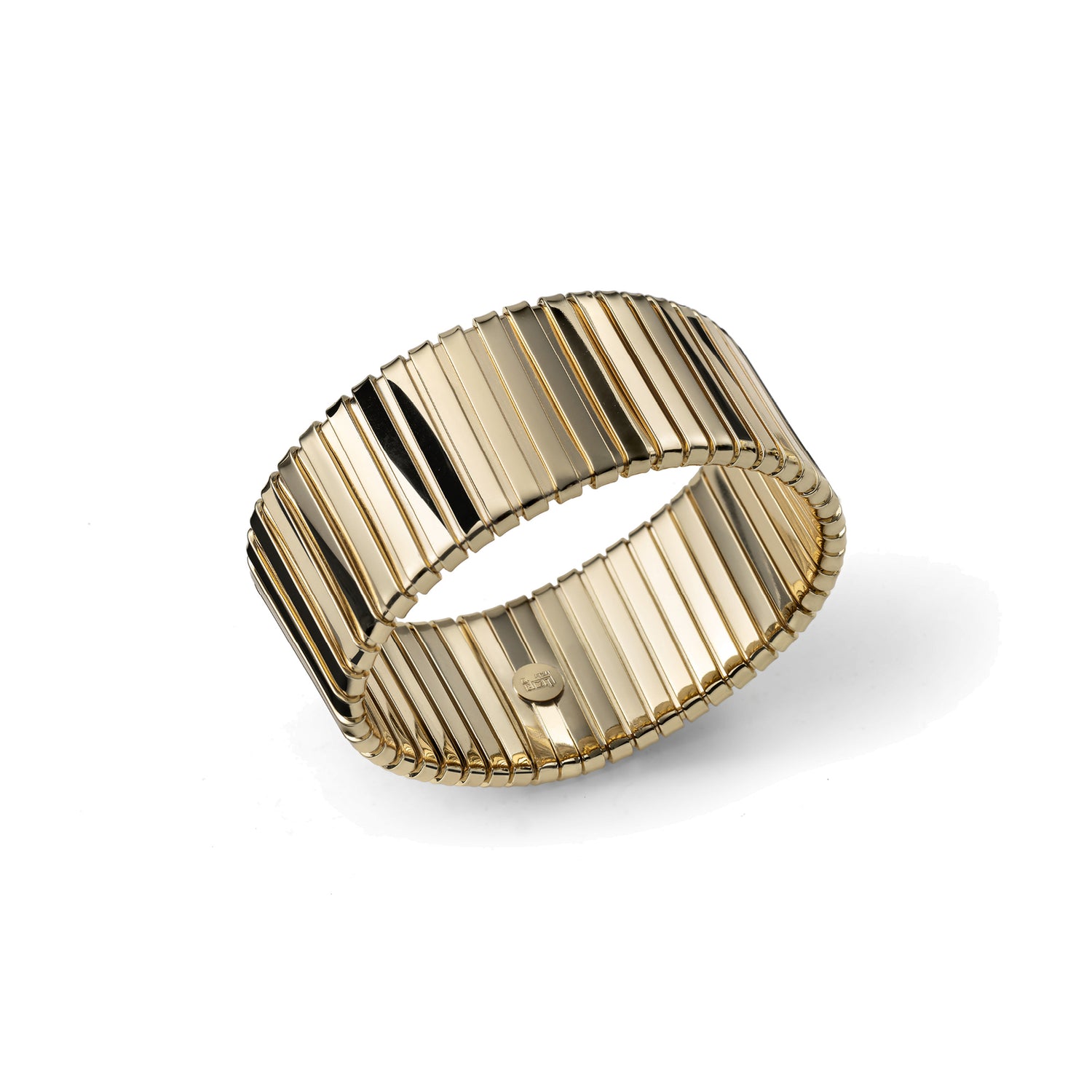 Bracciale a Fascia in Finitura Lucida e Lavorazione Scanalat Unoaerre