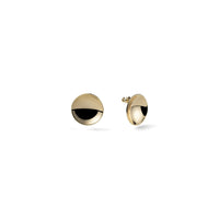 Unoaerre Women's Concave Round Design Earrings