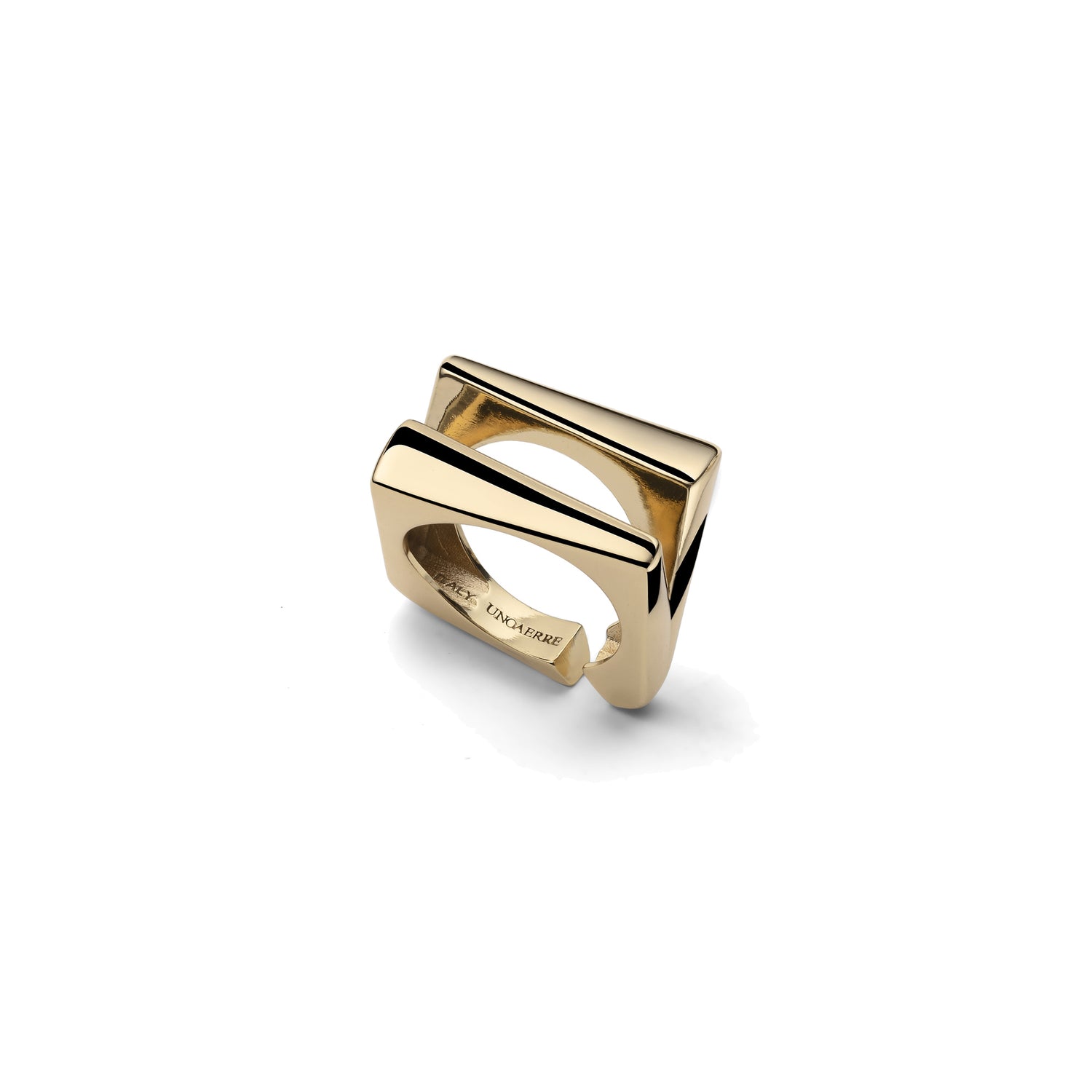 Anello Donna Placcato Oro o Argento con Design Geometrico Unoaerre