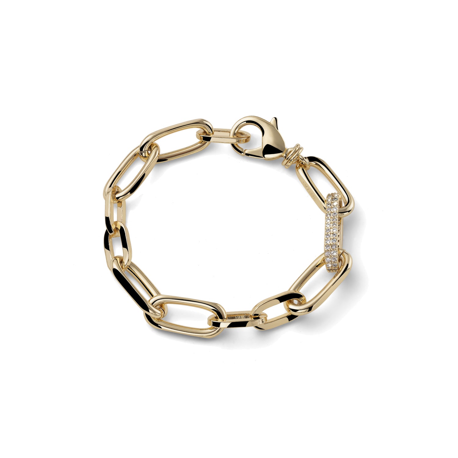 Bracciale Catena Placcata Oro con Det Unoaerre