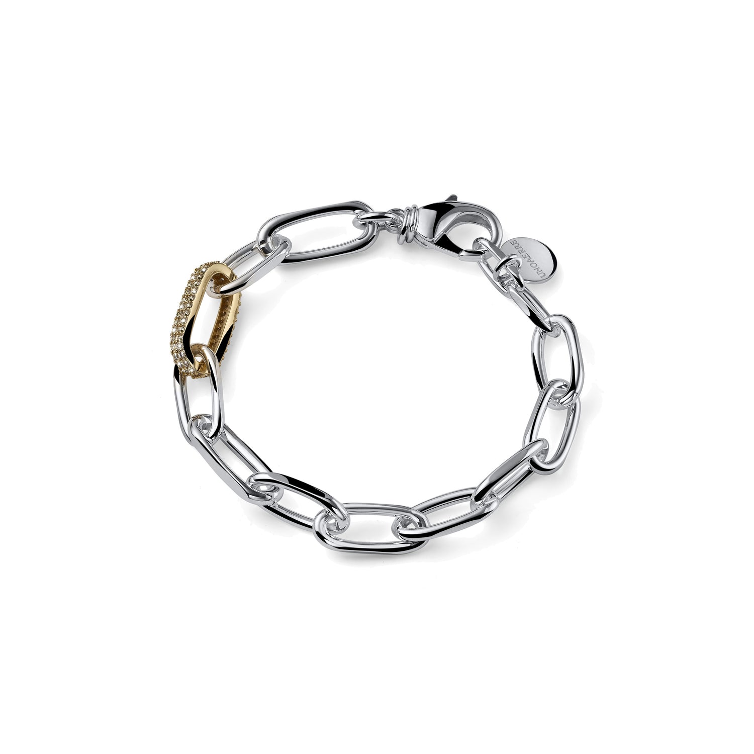 Bracciale Catena Fantasia Argentata, Det Unoaerre