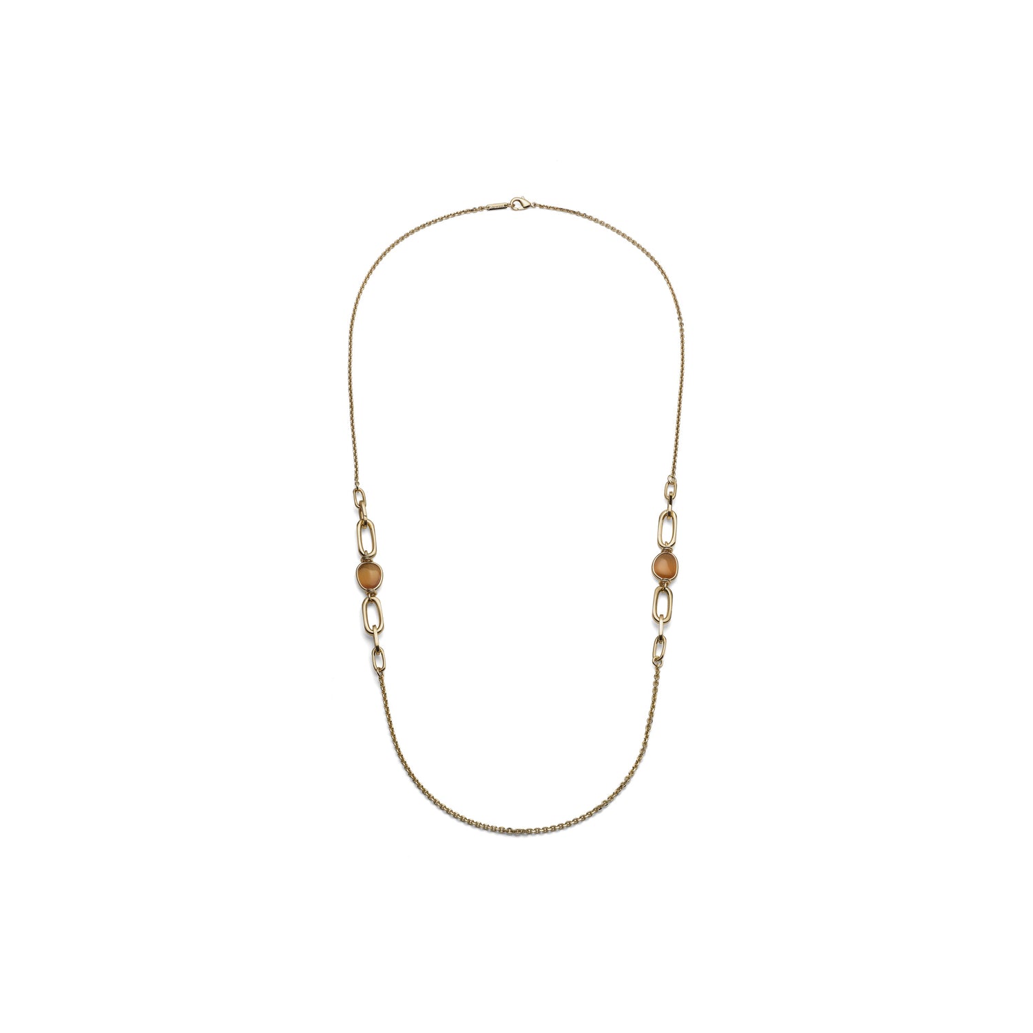 Collana Lunga Donna con Catena Fantasia Dorata Unoaerre