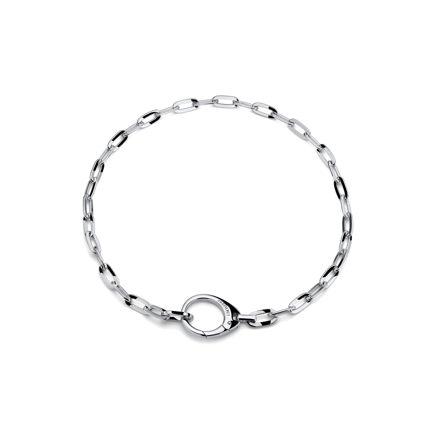 Collana Catena Donna Placcata Oro o Argento, Maxi Moschetton Unoaerre