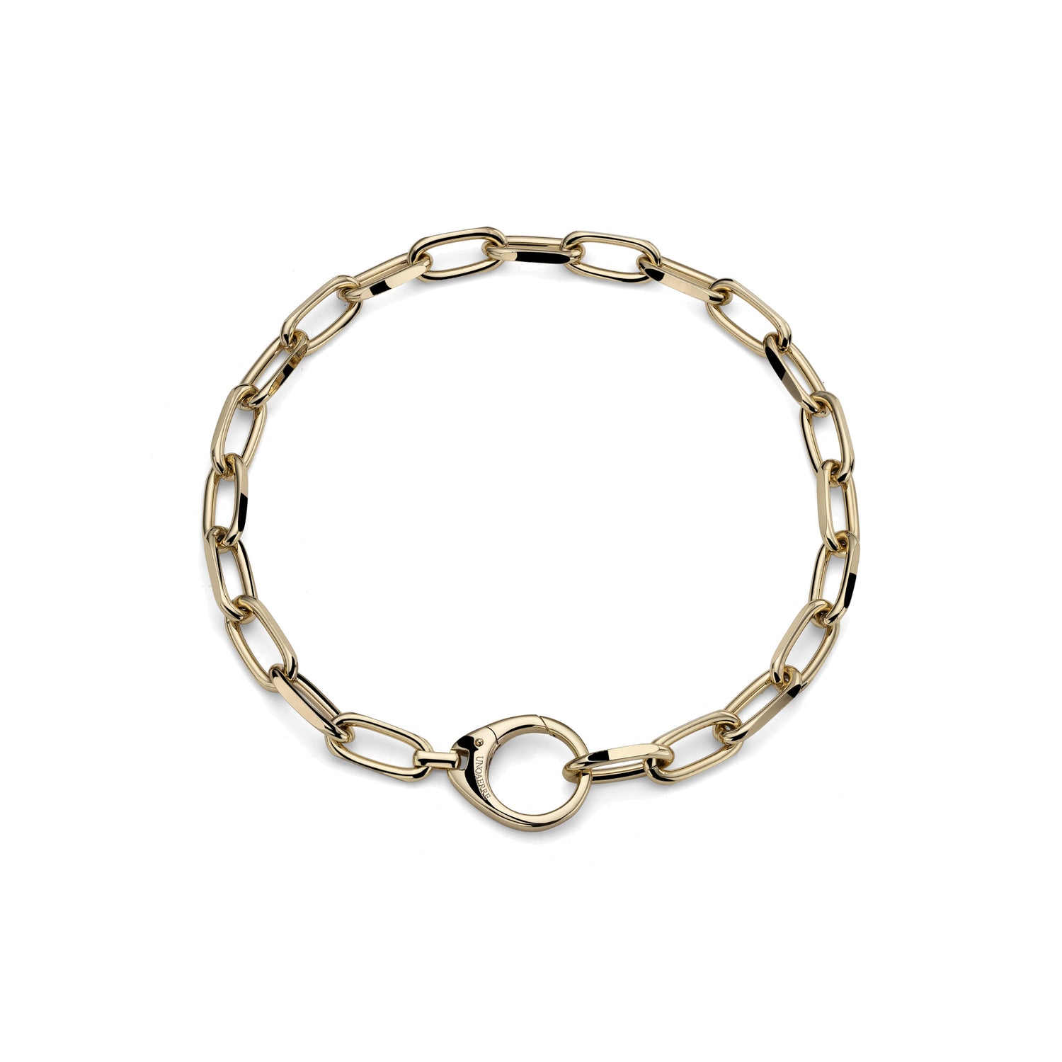 Collana Catena Donna Placcata Oro o Argento, Maxi Moschetton Unoaerre