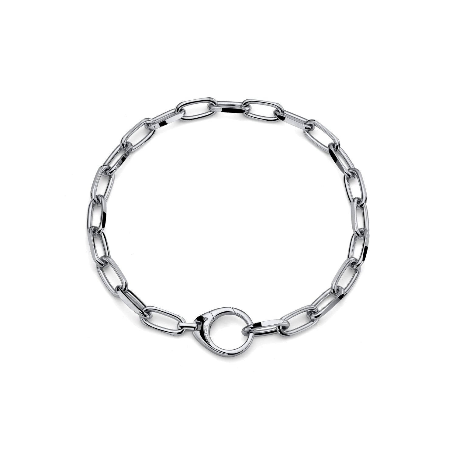 Collana Catena Donna Placcata Oro o Argento, Maxi Moschetton Unoaerre