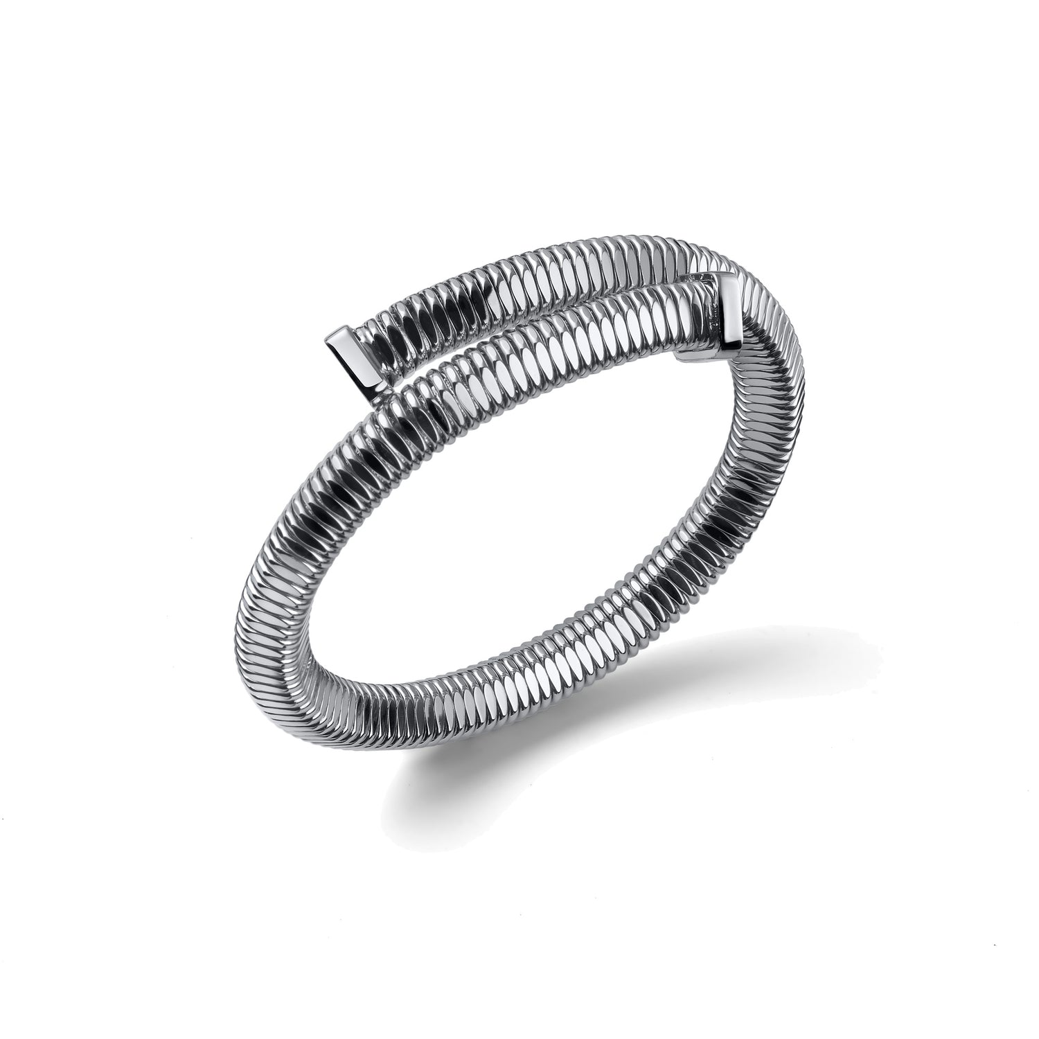Bracciale Rigido Aperto Zigrinato Unoaerre