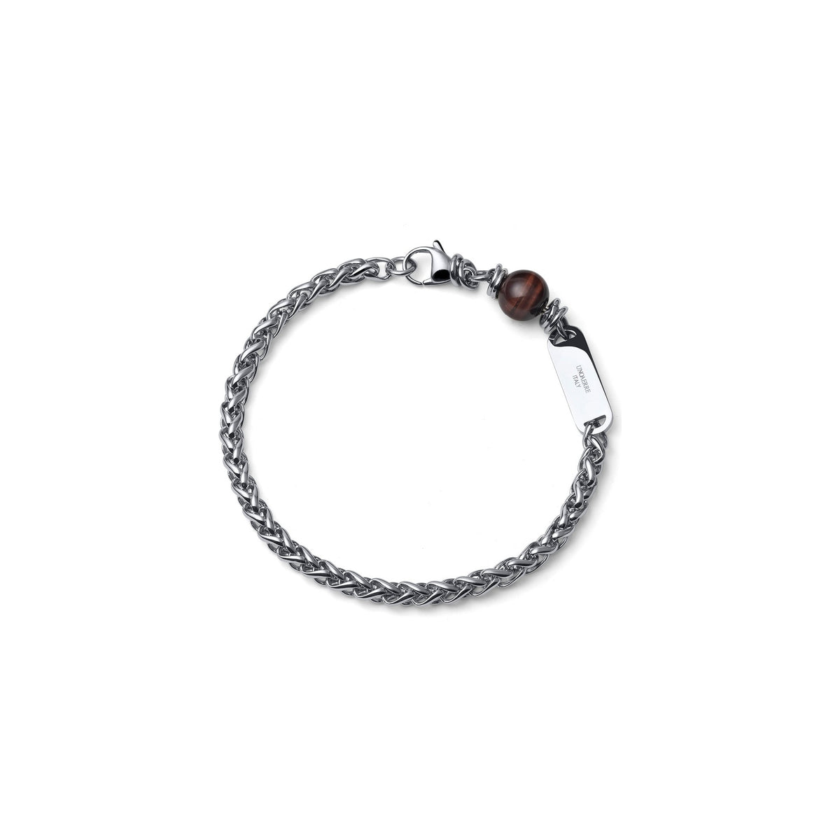 Bracciale Aeternum con Occhio di Tigre in Acciaio Unoaerre