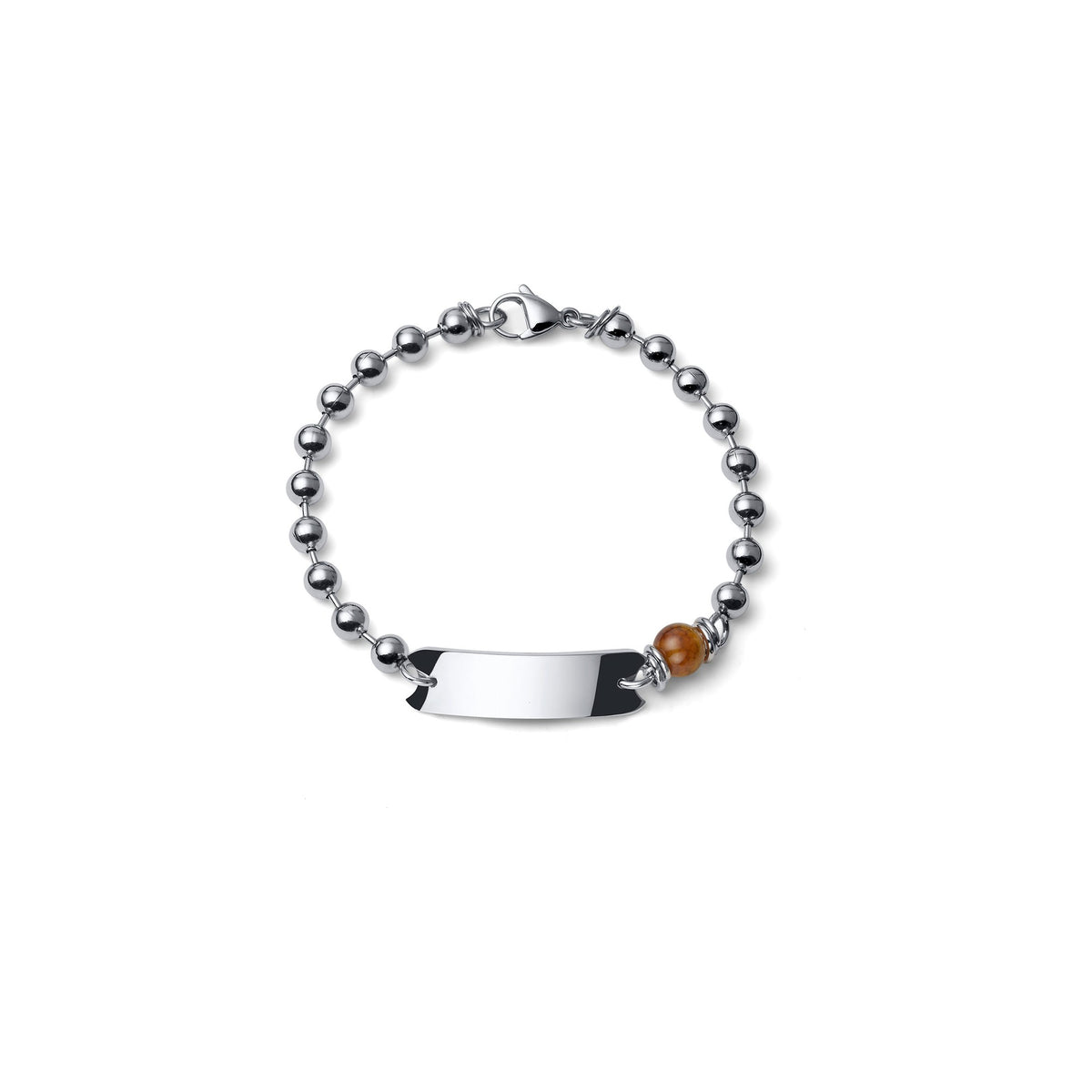 Bracciale Aeternum Catena a Palline con Agata in Acciaio Unoaerre