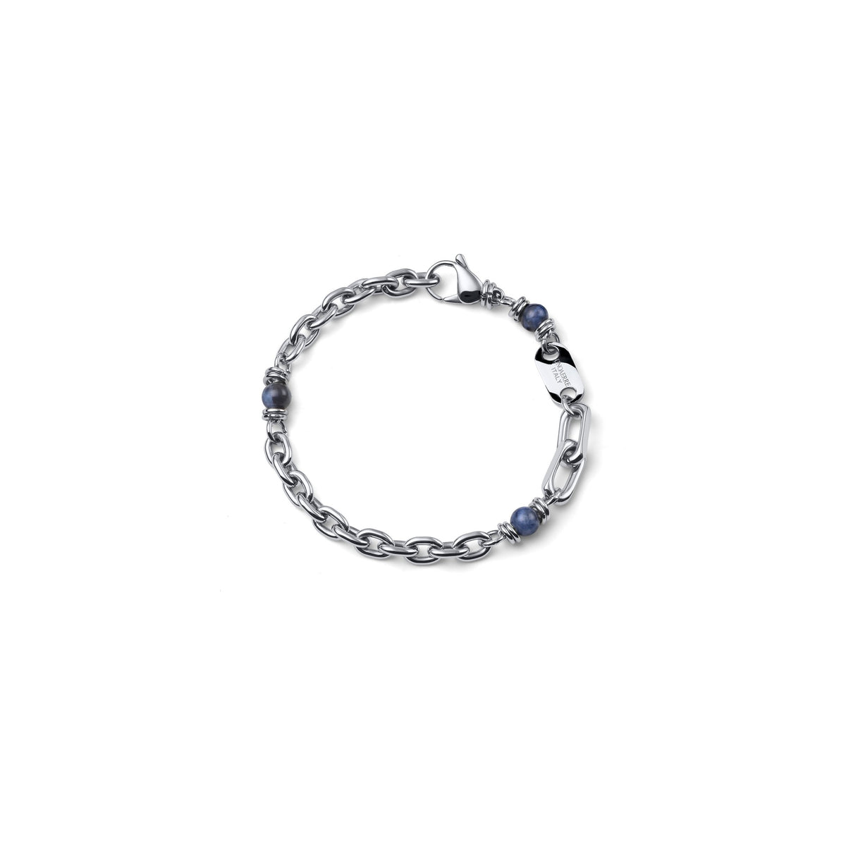 Bracciale Aeternum con Sodalite Blu in Acciaio Unoaerre