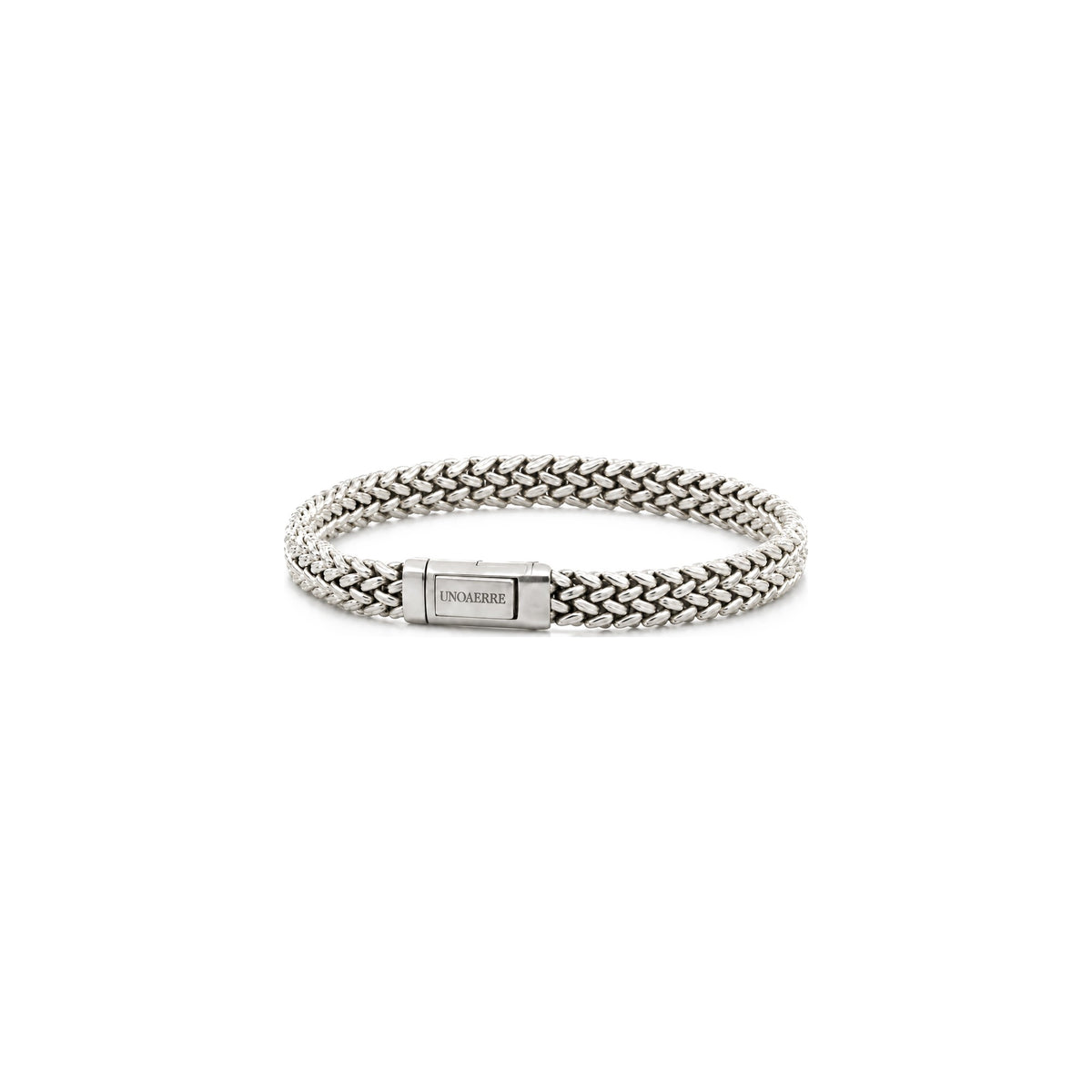 Bracciale da Uomo in Argento 925 in Maglia Chicco di Riso Unoaerre