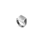 Anello da Uomo in Argento, Modello Chevalier a Forma Quadrata Unoaerre