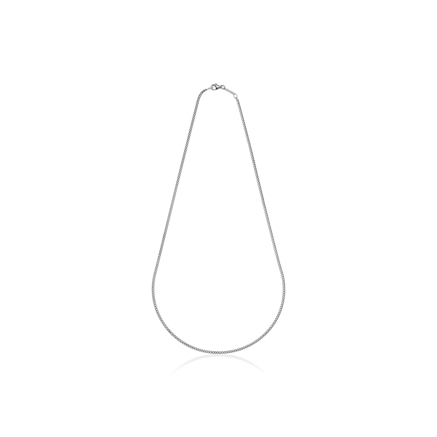 Collana da Uomo Groumette in Argento 925 Rodiato,diamantata Unoaerre