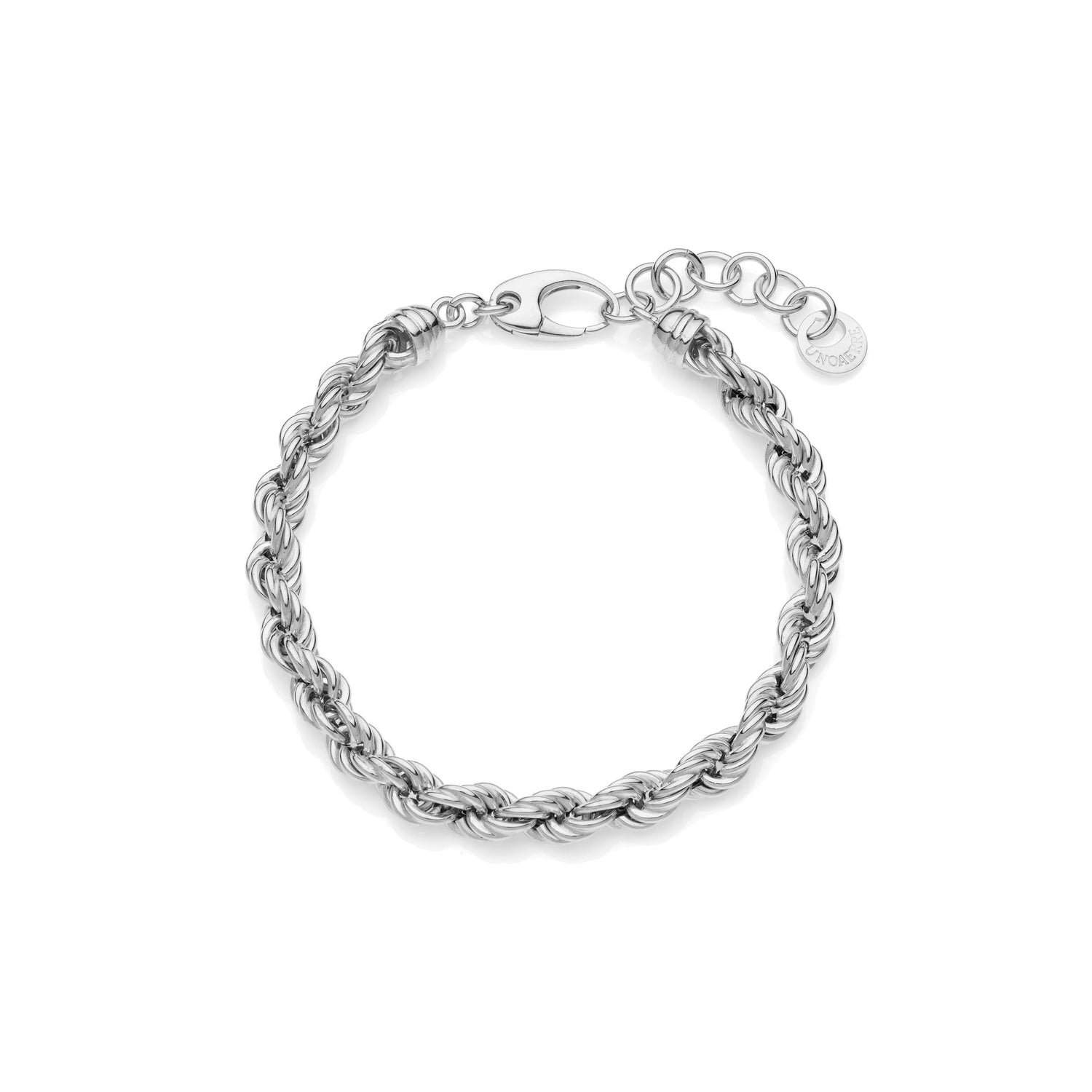 Bracciale in Argento con Catena Corda Unoaerre