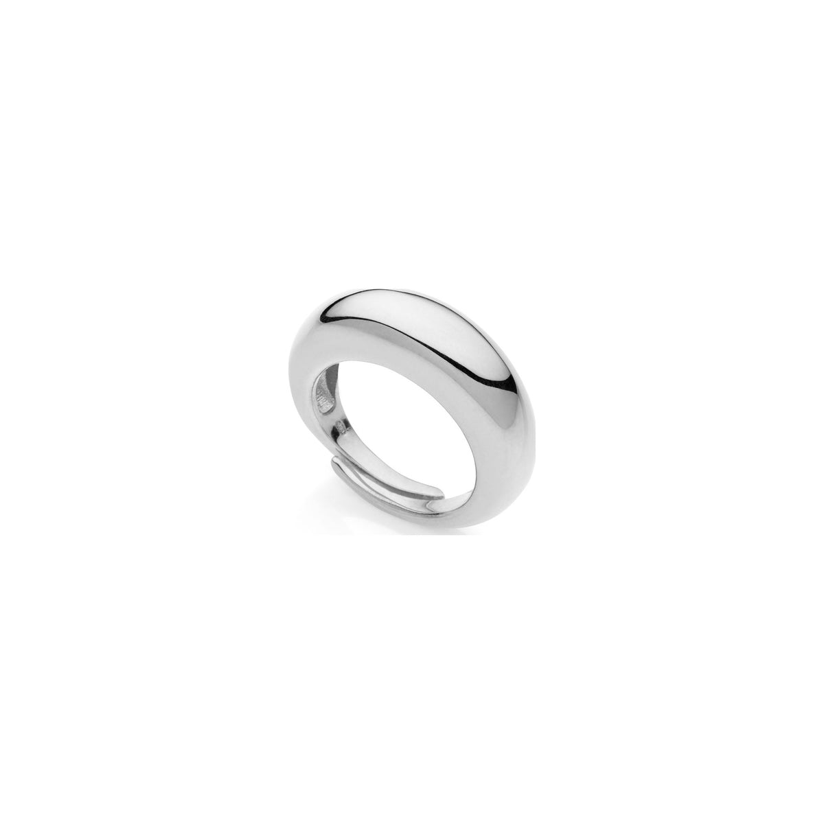 Anillo de plata con diseño abombado Unoaerre