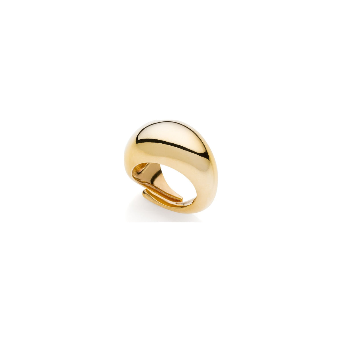 Anillo de plata con diseño abombado maxi Unoaerre