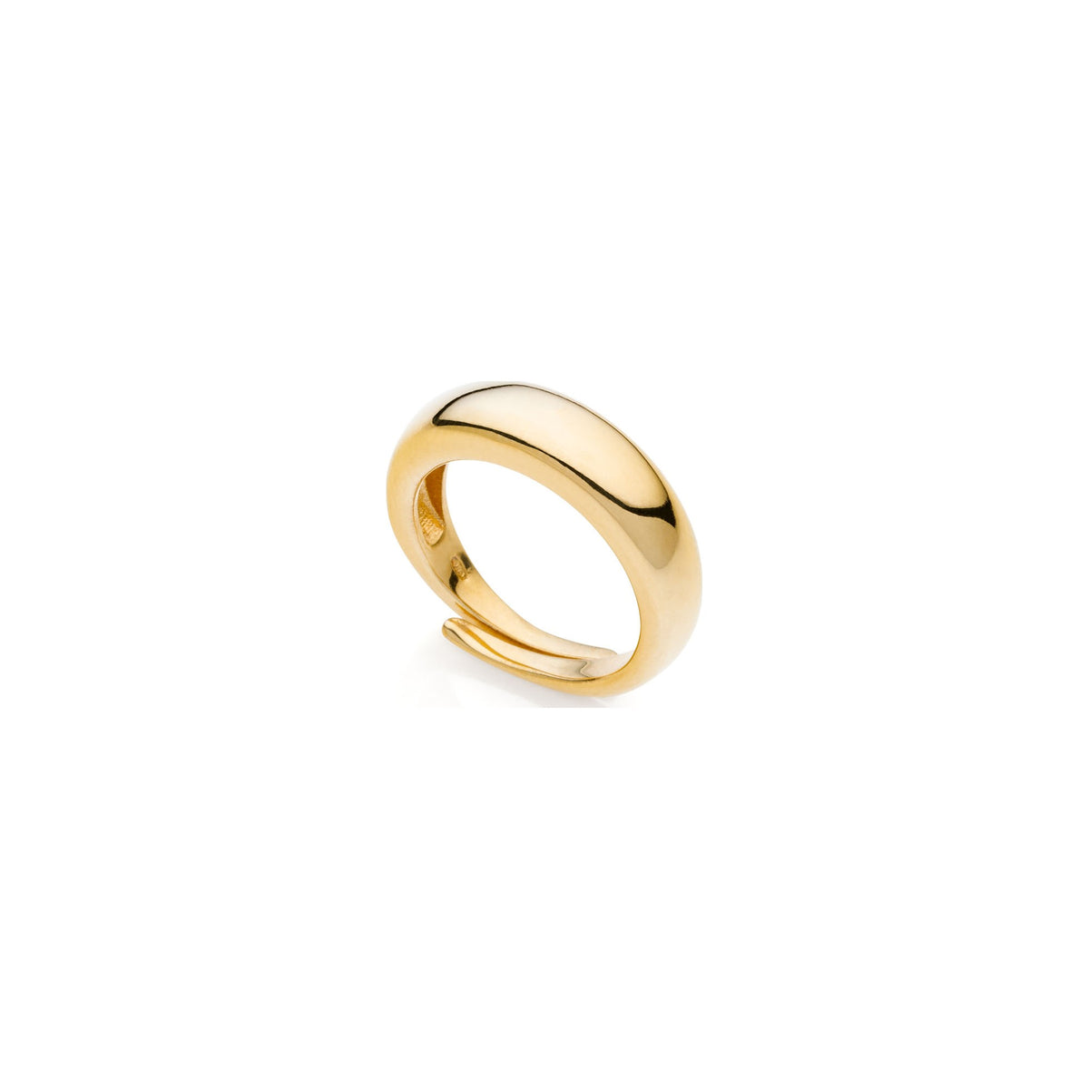 Anillo de plata con diseño abombado fino Unoaerre
