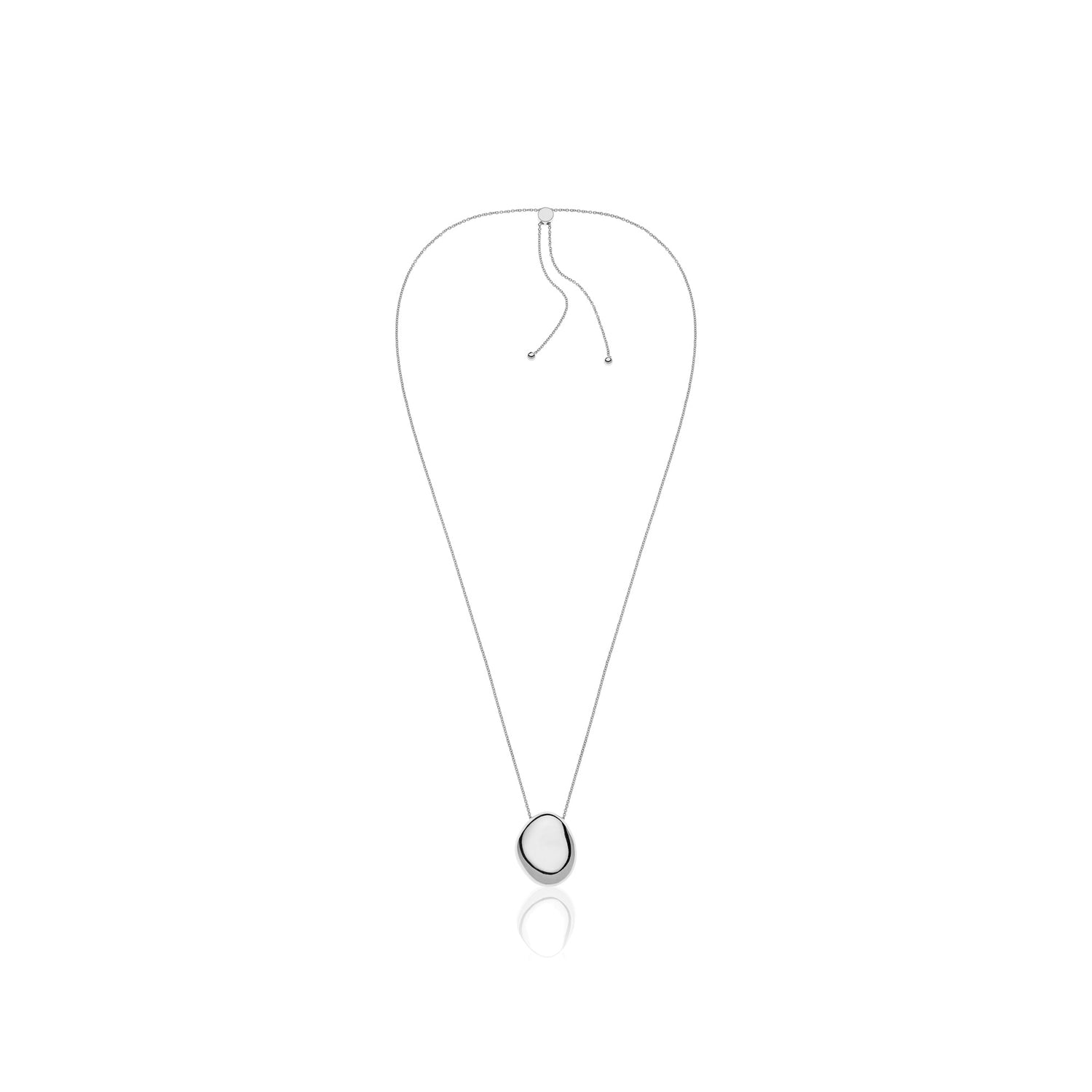 Collana in Argento con Boule Irregolare Grande e Slider Unoaerre