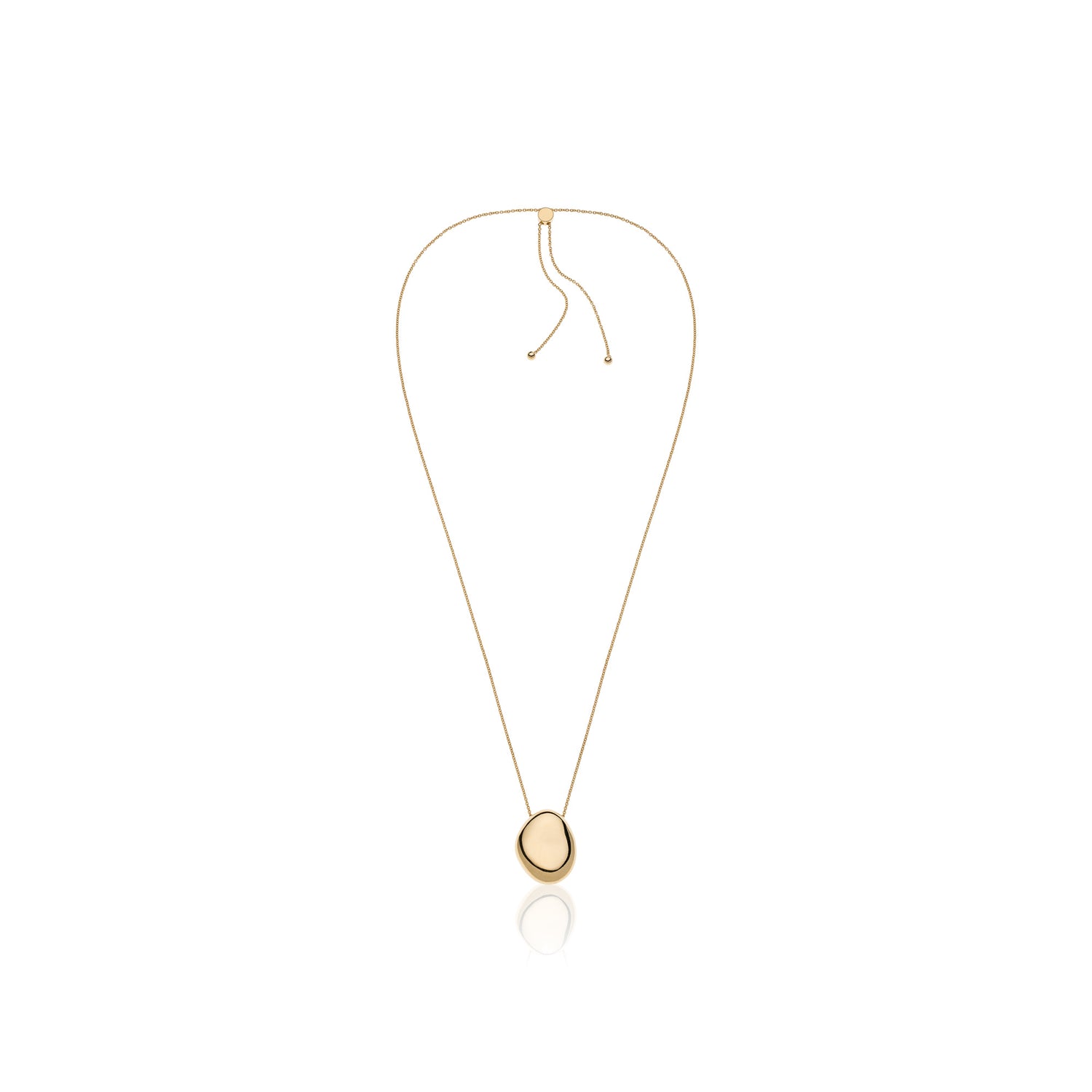 Collana in Argento con Boule Irregolare Grande e Slider Unoaerre