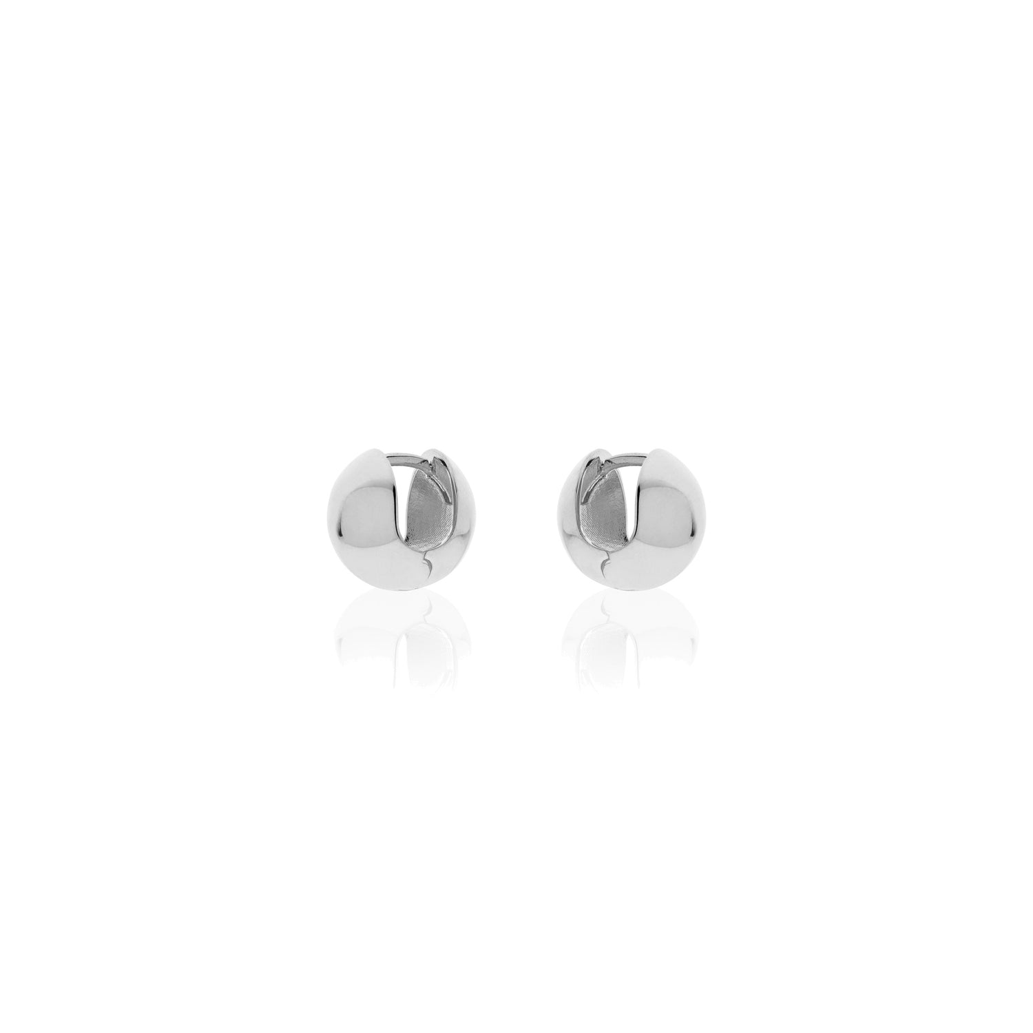 Orecchini a Cerchietto in Argento con Design Sferico Unoaerre