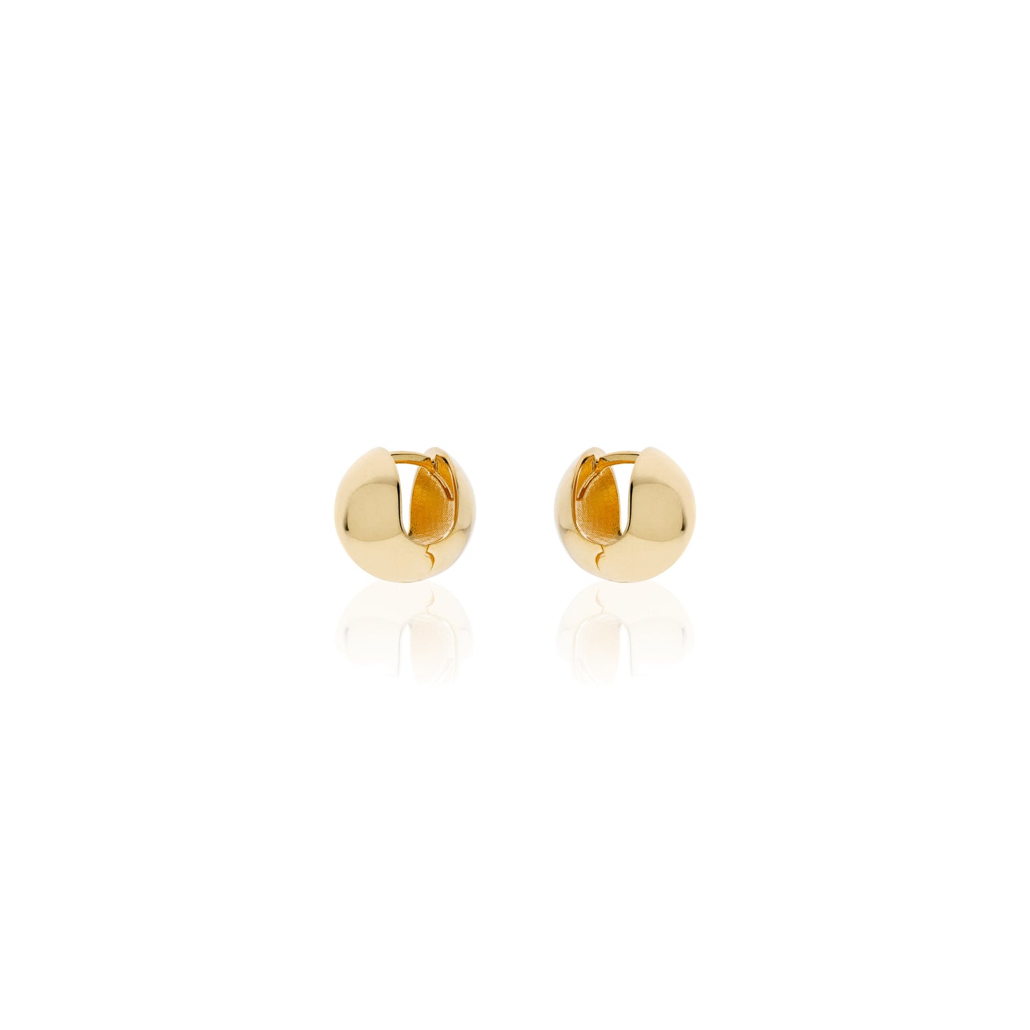 Orecchini a Cerchietto in Argento con Design Sferico Unoaerre