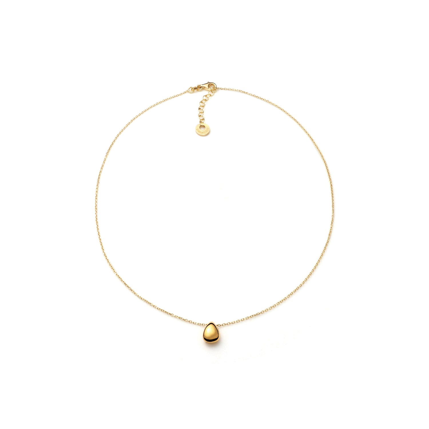 Collana in Argento con Pendente a Forma di Goccia Unoaerre