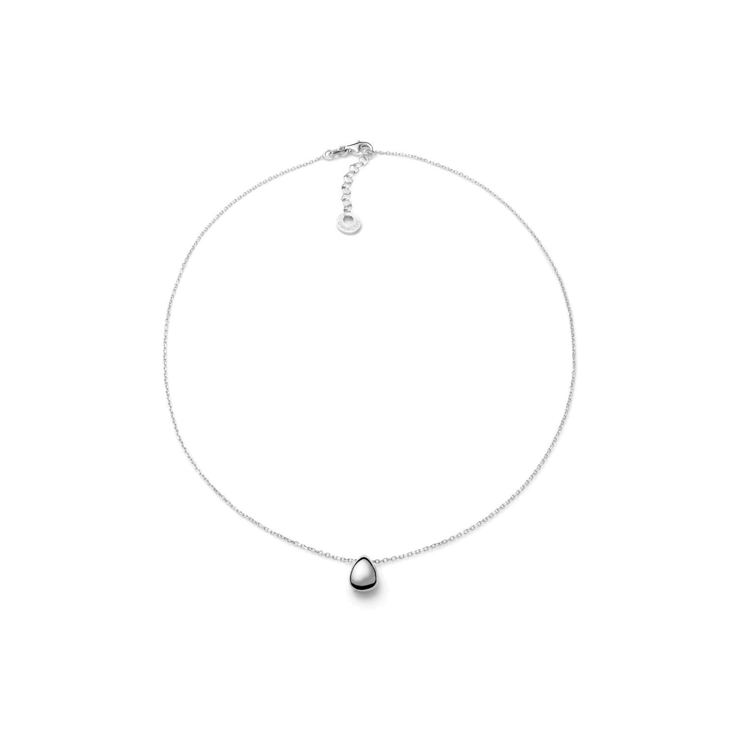 Collana in Argento con Pendente a Forma di Goccia Unoaerre
