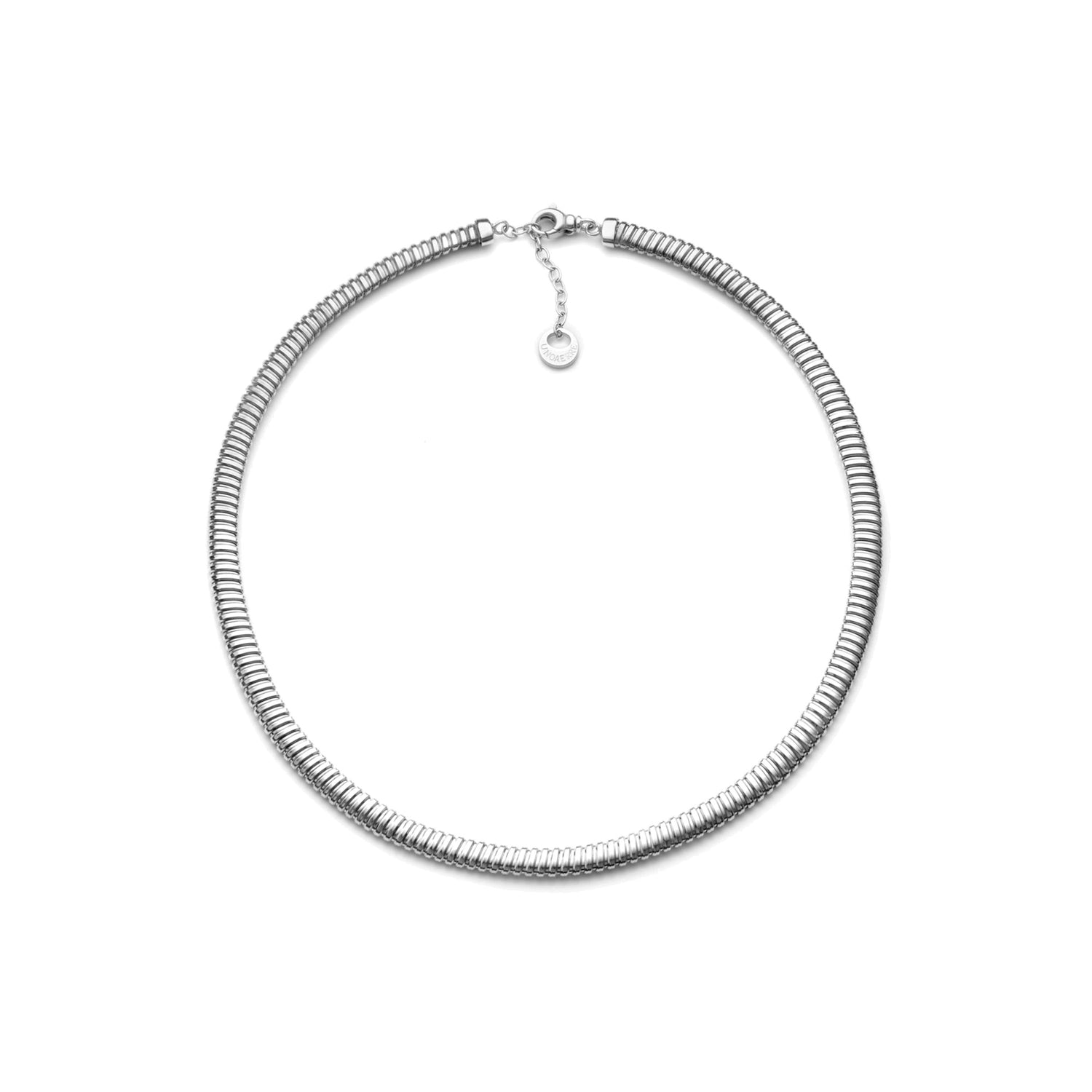 Collana in Argento Realizzata con Catena Tubogas Unoaerre