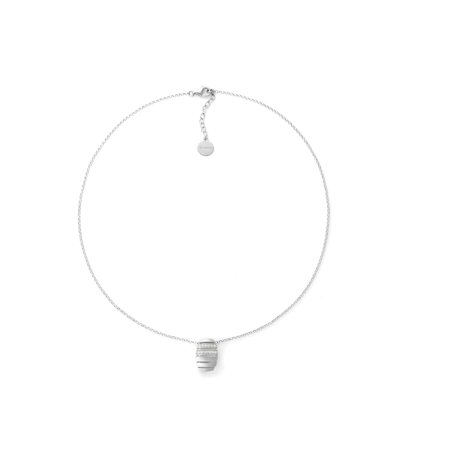 Collana in Argento Bicolore con Pendente Dorato Unoaerre