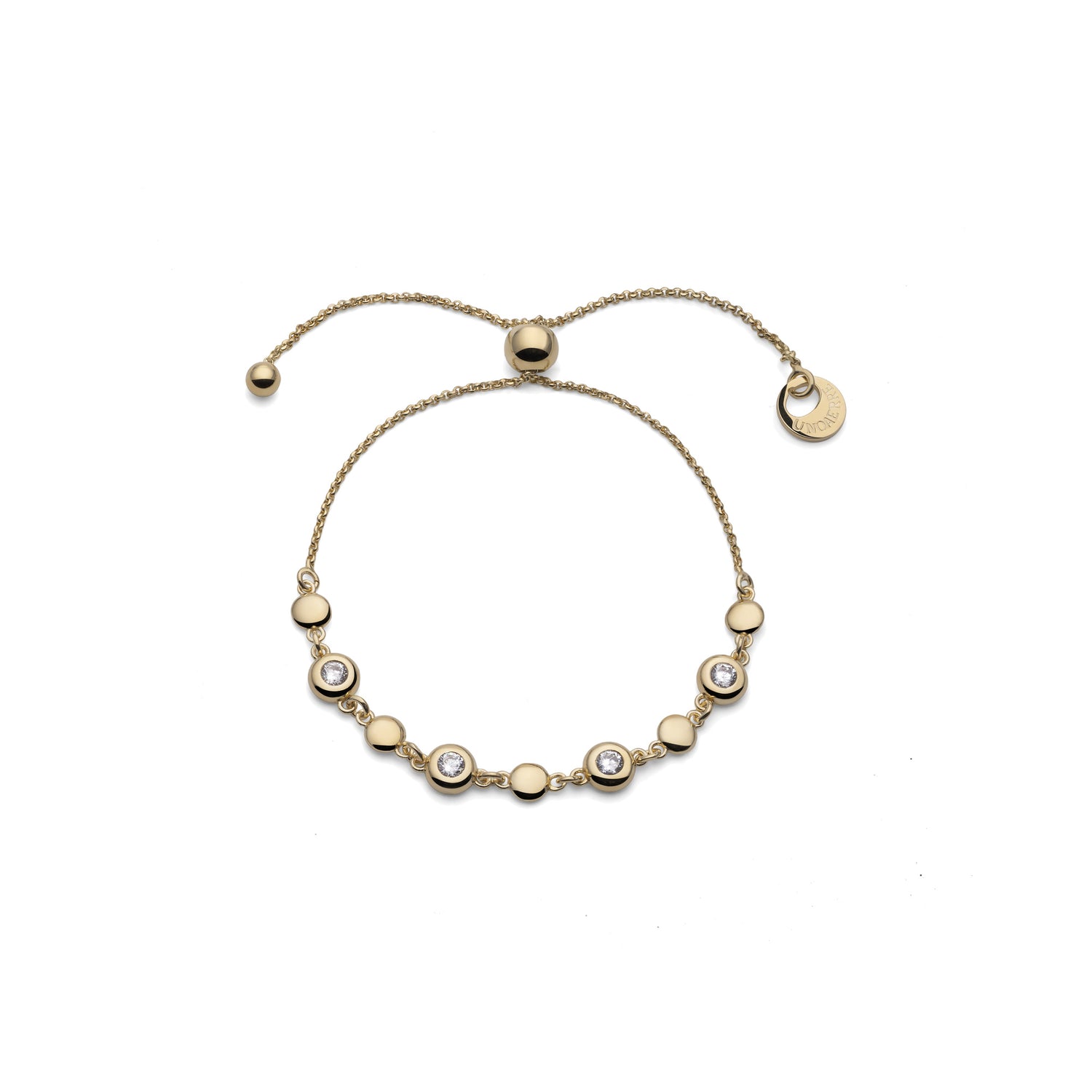 Bracciale in Argento con Piccole Sfere e Cubic Zirconia Unoaerre