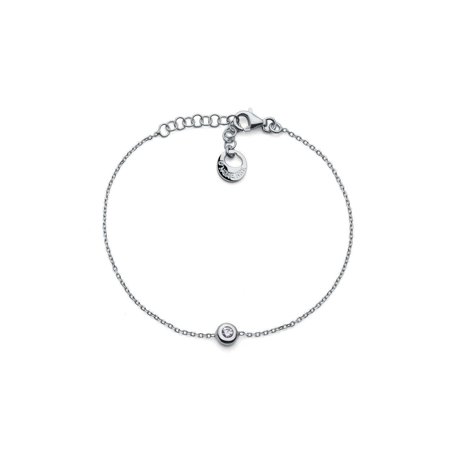 Bracciale in Argento 925 con Elemento Centrale di Cubic Zirc Onia Unoaerre