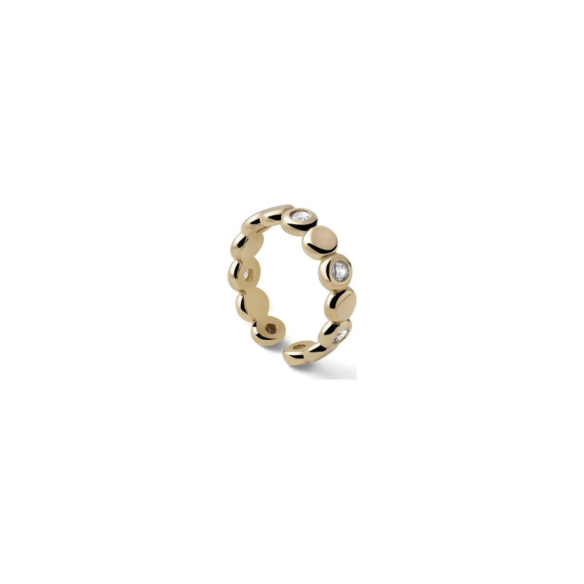 Anillo en plata 925 con esferas y circonitas cúbicas Unoaerre