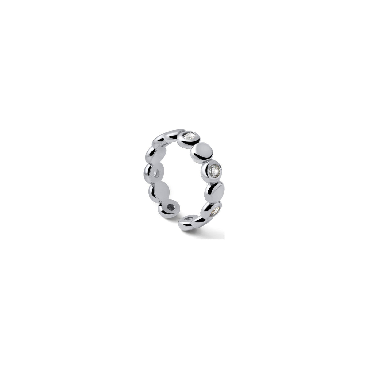 Anillo en Plata 925 con Esferas y Circonitas Unoaerre