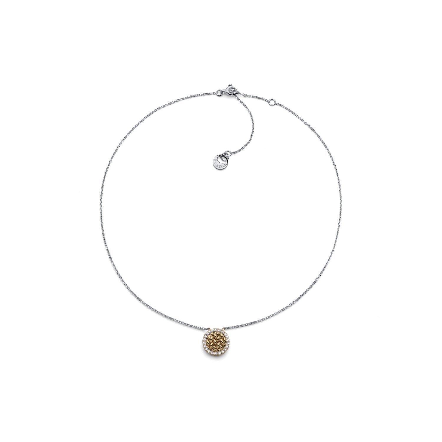 Collana in Argento con Pendente in Maglia Chicco di Riso Unoaerre