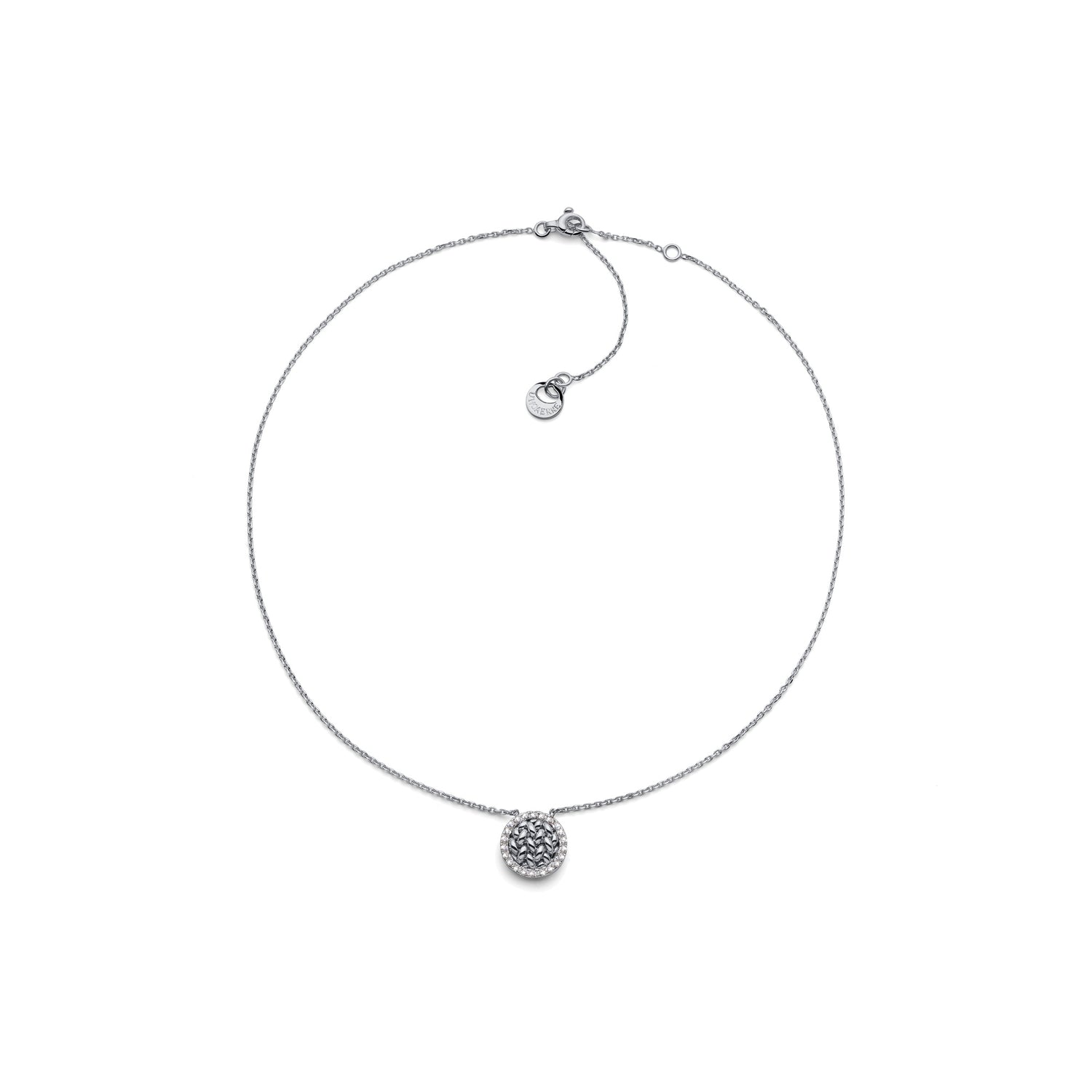 Collana in Argento con Pendente in Maglia Chicco di Riso Unoaerre