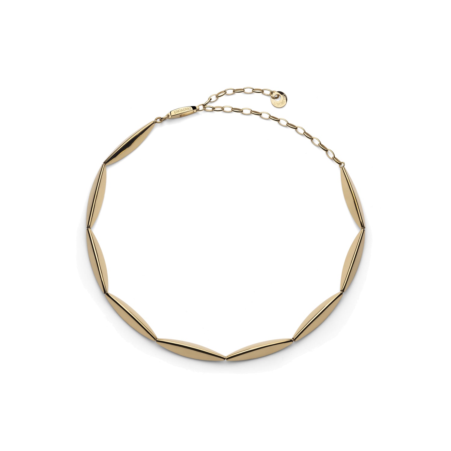Collana in Argento con Elementi Geometrici Bombati Unoaerre