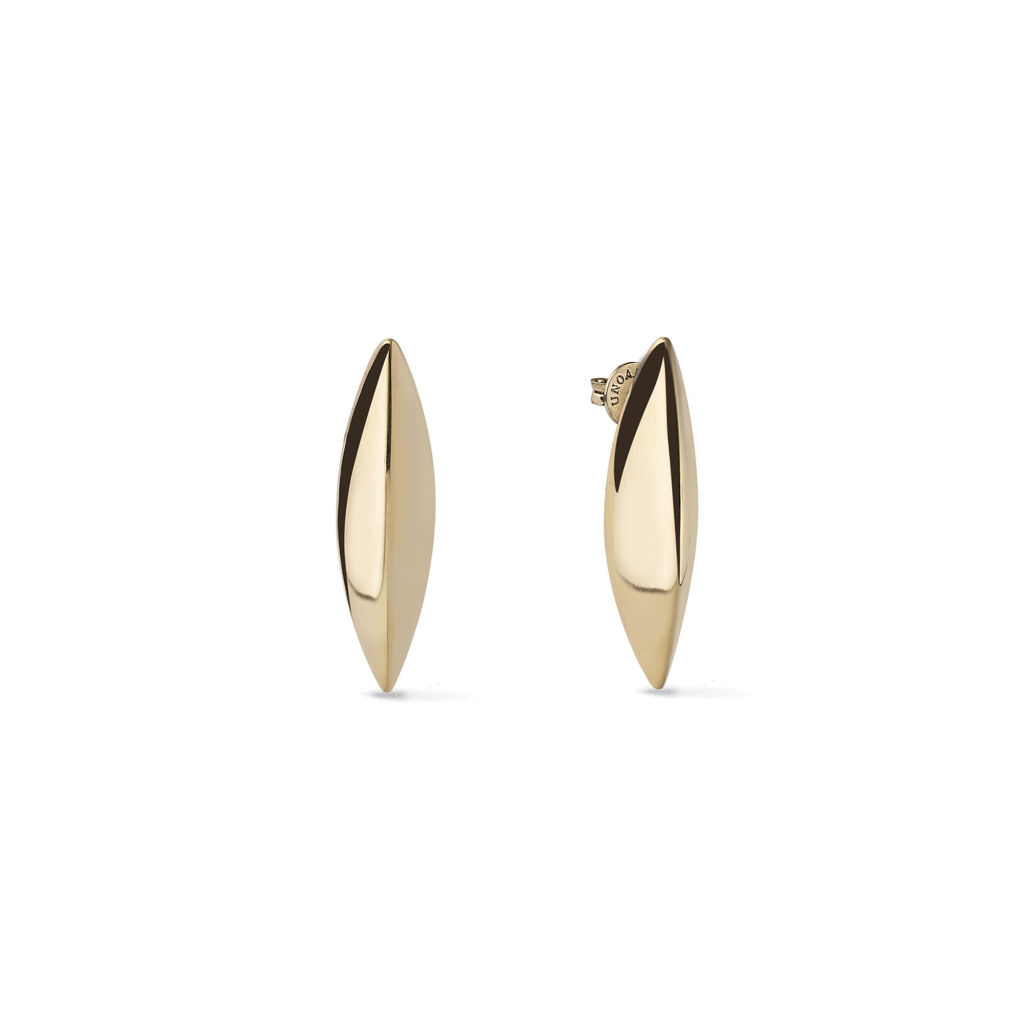 Orecchini in Argento con Design Geometrico Bombato Unoaerre