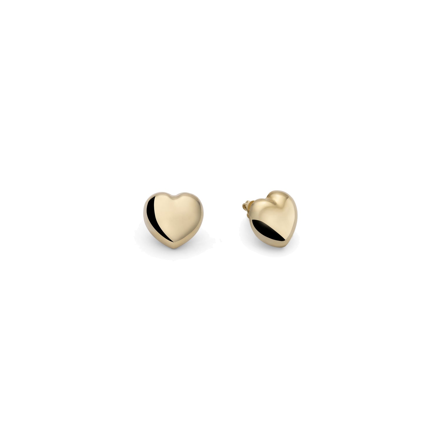 Orecchini in Argento 925 con Cuori Medi Bombati Unoaerre