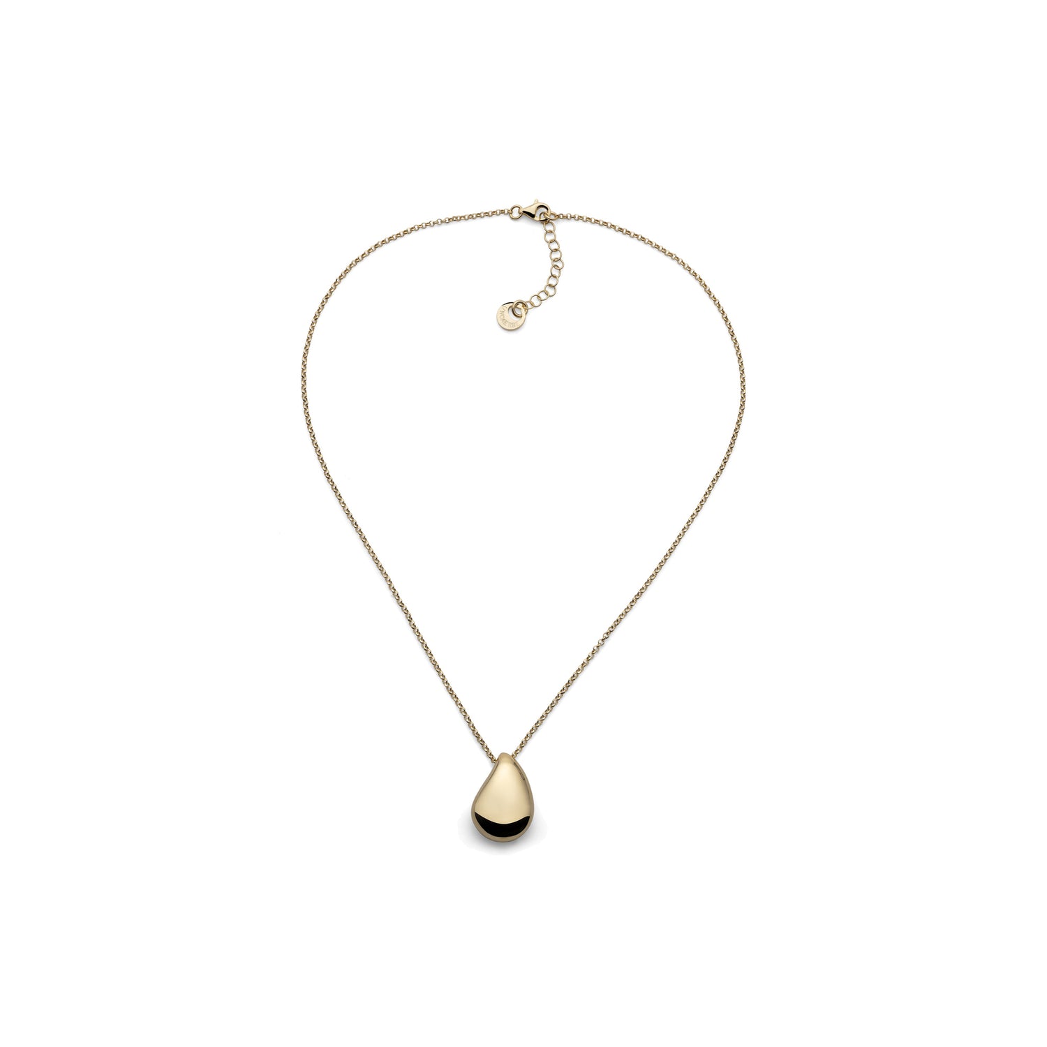 Collana in Argento con Pendente a Forma di Goccia Unoaerre